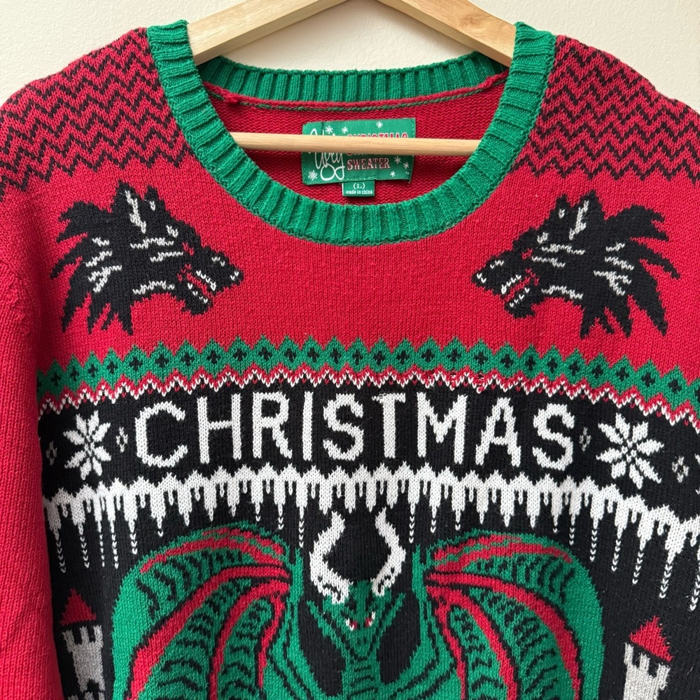 Men’s “Christmas is Coming” Ugly Sweater - Picture 3 of 10